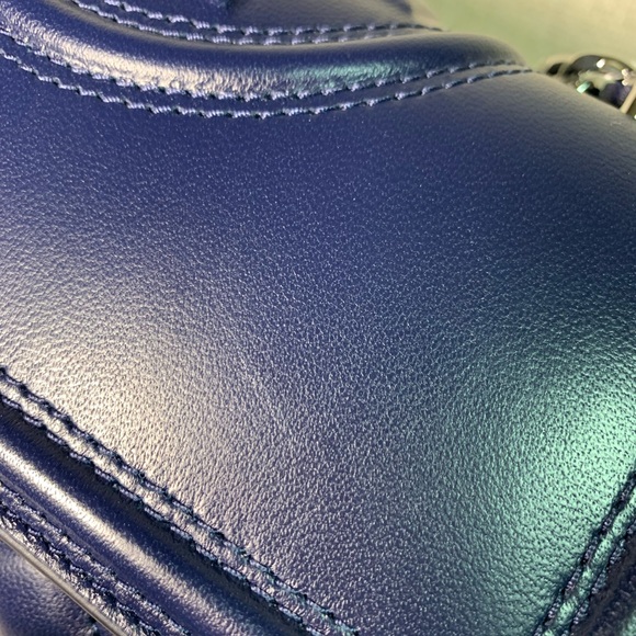 NEW Tory Burch Fleming Royal Navy Small Convertible Crossbody Bag/Shoulder Bag - Picture 11 of 16